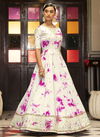White Colour Kf Flory 20 Heavy Fancy Stylish Festive Wear Designer Anarkali Gown Collection 4738